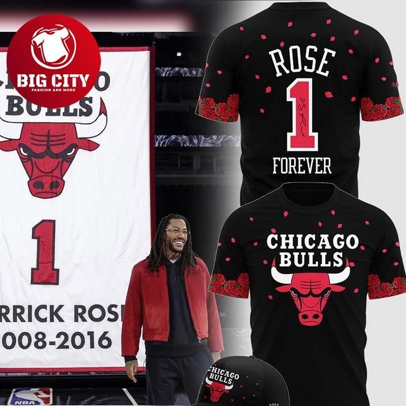 Chicago Bulls Derrick Rose 2008-2016 Tribute Night - Adult & Kids T-Shirts, Sweatshirts & Hoodies apparel design preview 1