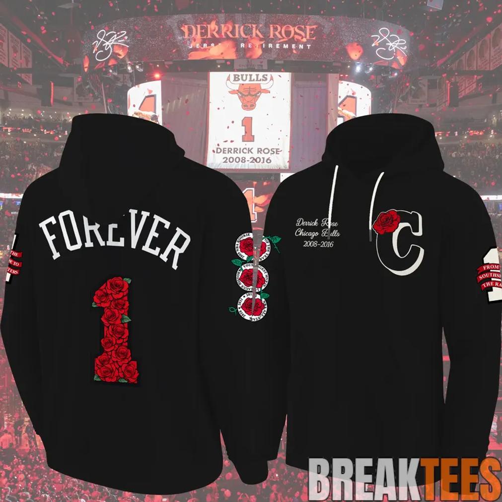 Chicago Bulls x Legend Derrick Rose Black - Adult & Kids T-Shirts, Sweatshirts & Hoodies apparel design preview 1