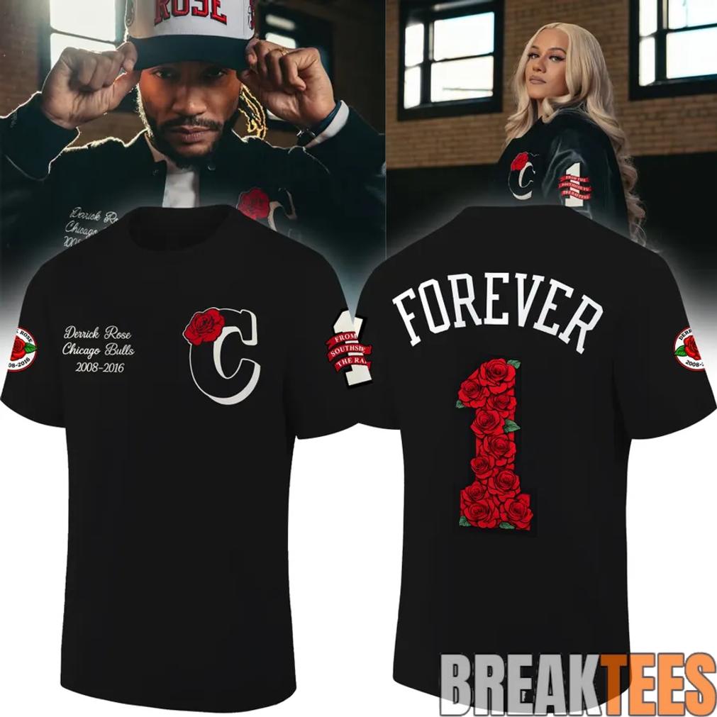 Chicago Bulls x Legend Derrick Rose Black - Adult & Kids T-Shirts, Sweatshirts & Hoodies apparel design preview 1