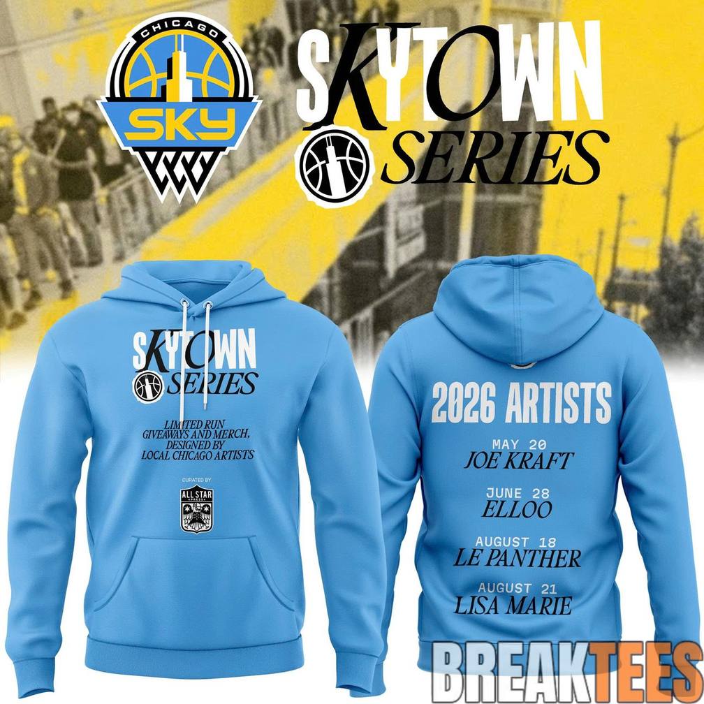 Chicago Sky 2026 Skytown Series - Adult & Kids T-Shirts, Sweatshirts & Hoodies apparel design preview 1