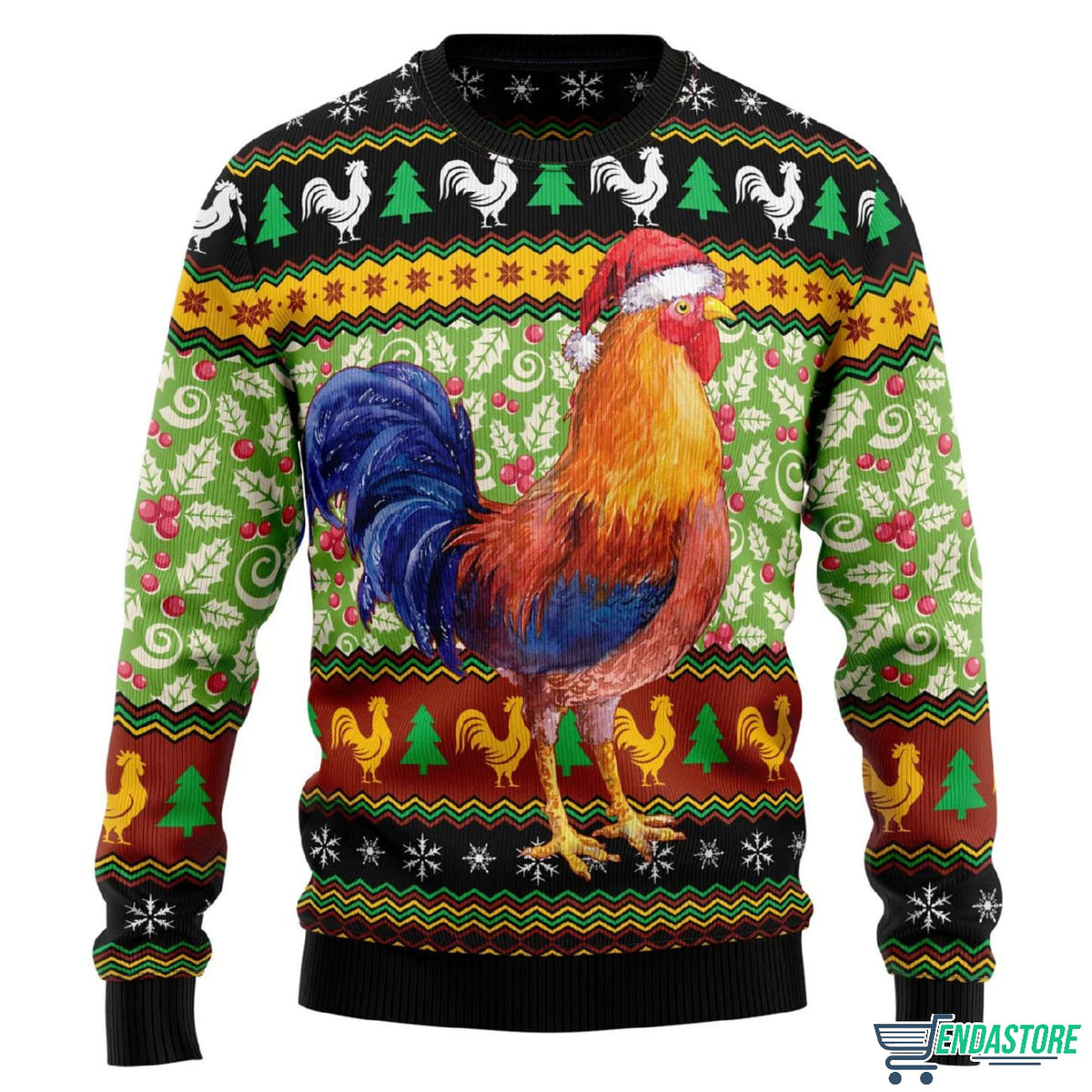 Chicken Cluck-ry 3D Ugly Christmas Sweater - Holiday Gift product image
