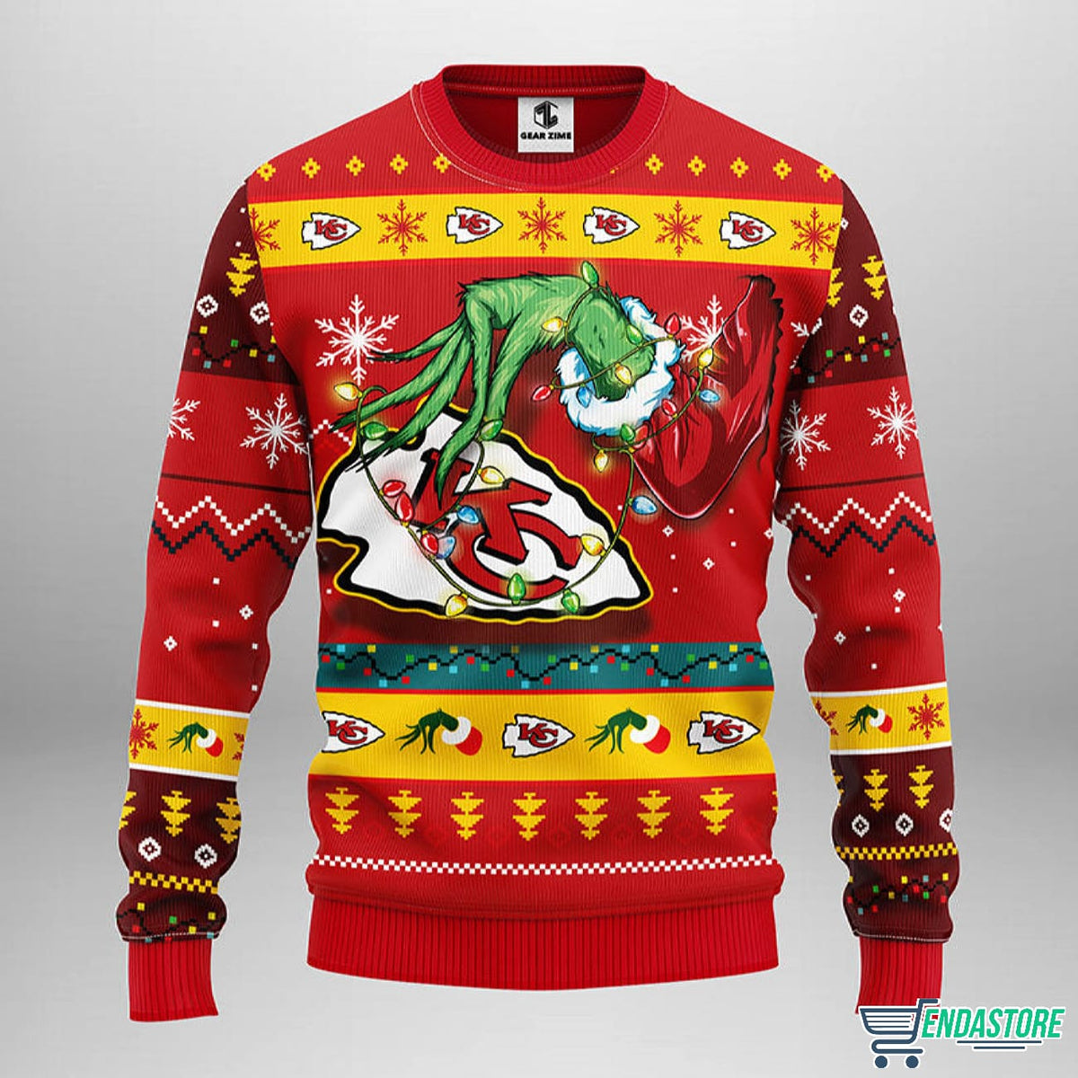 Chiefs Grnch 3D Ugly Christmas Sweater - Holiday Gift product image