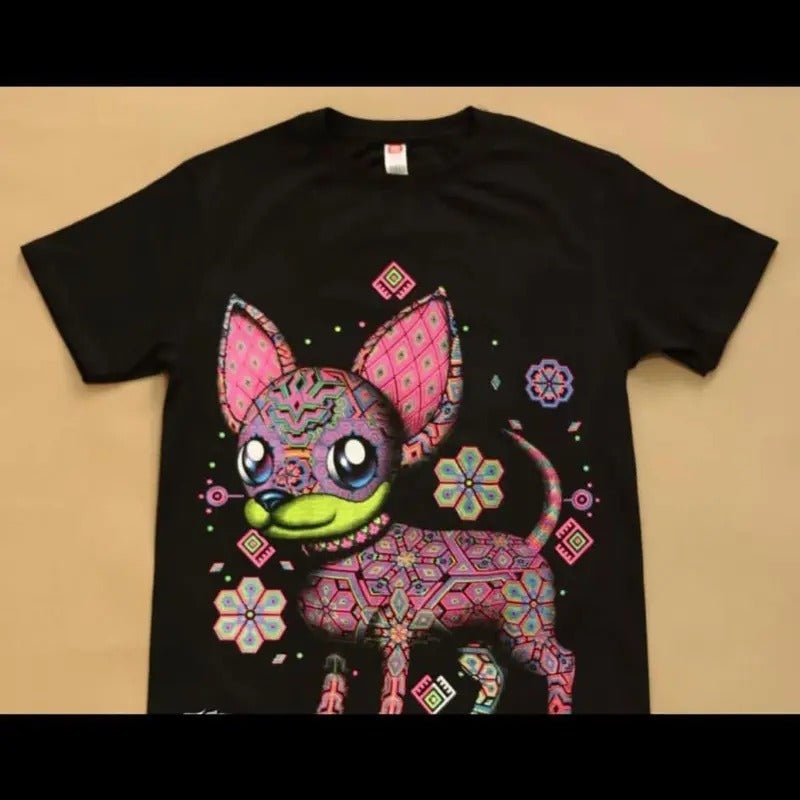 Chihuahua Rosa Black Cotton - Adult & Kids T-Shirts, Sweatshirts & Hoodies apparel design preview 1