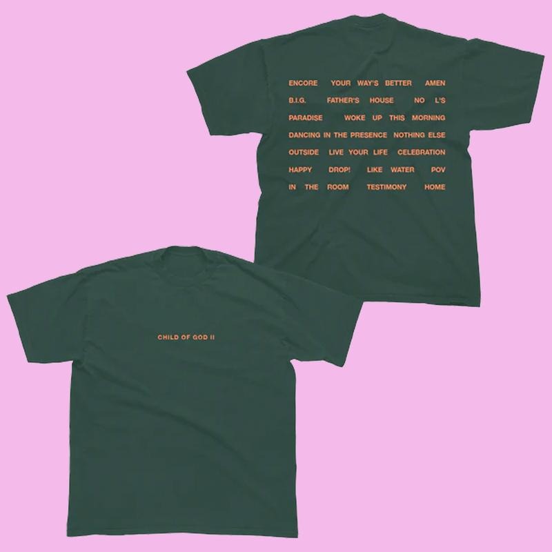 Child God II Album Tracklist Christian Gospel Faith - Adult & Kids T-Shirts, Sweatshirts & Hoodies apparel design preview 1