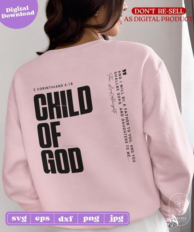 Child God Corinthians 6 Inspirational Bible Jesus - Adult & Kids T-Shirts, Sweatshirts & Hoodies apparel design preview 1