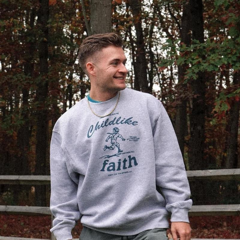Childlike Faith - Adult & Kids T-Shirts, Sweatshirts & Hoodies apparel design preview 1