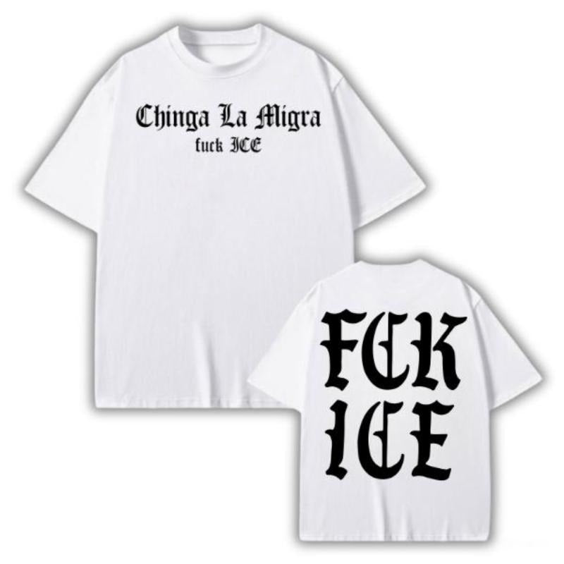 Chinga La Migra Anti ICE Protest Statement Streetwear - Adult & Kids T-Shirts, Sweatshirts & Hoodies apparel design preview 1