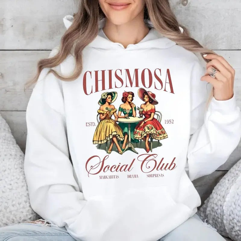 Chismosa Social Club Latina Chisme Mexicana Latinx - Adult & Kids T-Shirts, Sweatshirts & Hoodies apparel design preview 1
