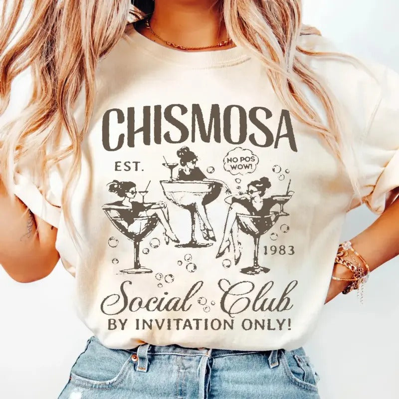 Chismosa Social Club Latina Chisme Mexicana Latinx - Adult & Kids T-Shirts, Sweatshirts & Hoodies apparel design preview 1