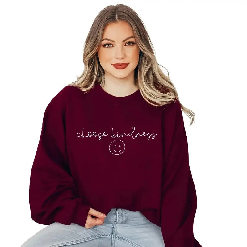 Choose Kindness Retro Teacher Positive Affirmation - Adult & Kids T-Shirts, Sweatshirts & Hoodies apparel design preview 1