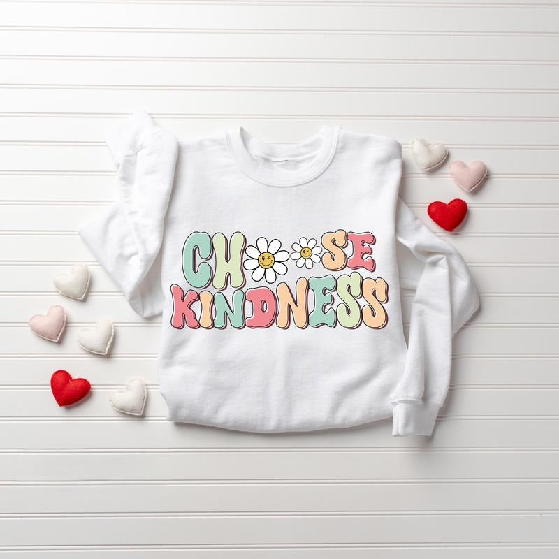 Choose Kindness Teacher Appreciation Be Kind Positive - Adult & Kids T-Shirts, Sweatshirts & Hoodies apparel design preview 1