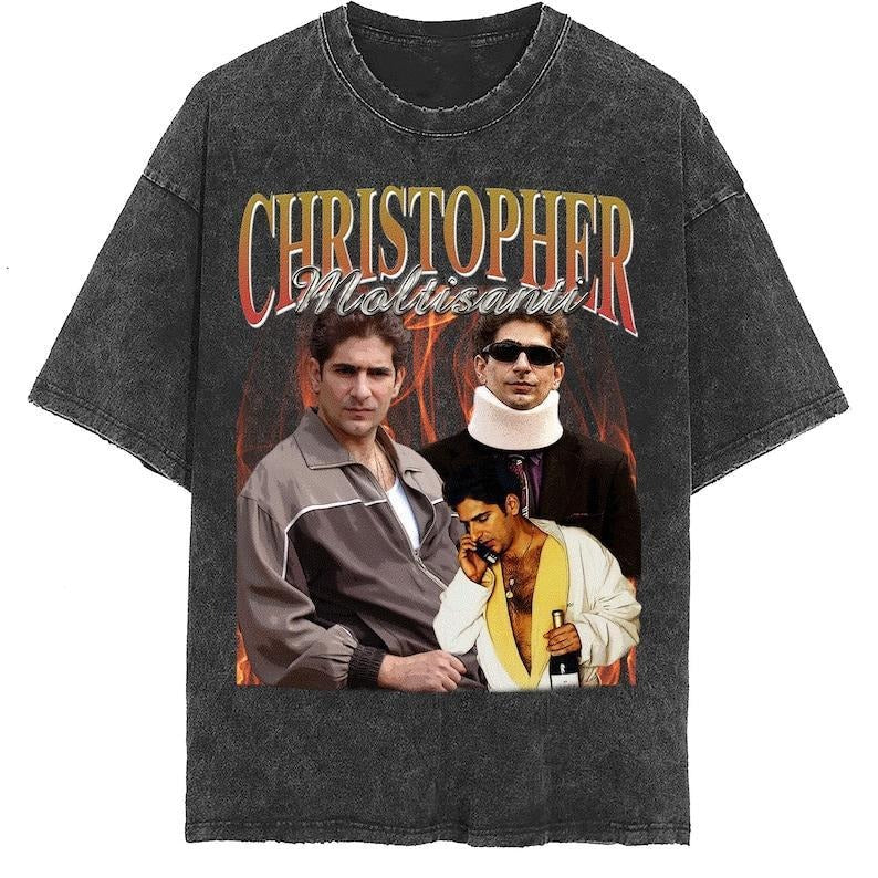 Chr1111stopher Molt11santi Vintage Actor Homage Retro - Adult & Kids T-Shirts, Sweatshirts & Hoodies apparel design preview 1