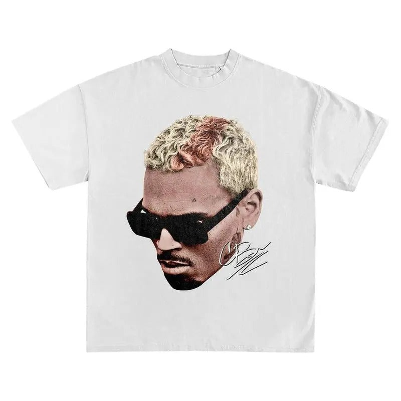 Chris Big Face 1111 Cotton Menswear Music Fans - Adult & Kids T-Shirts, Sweatshirts & Hoodies apparel design preview 1