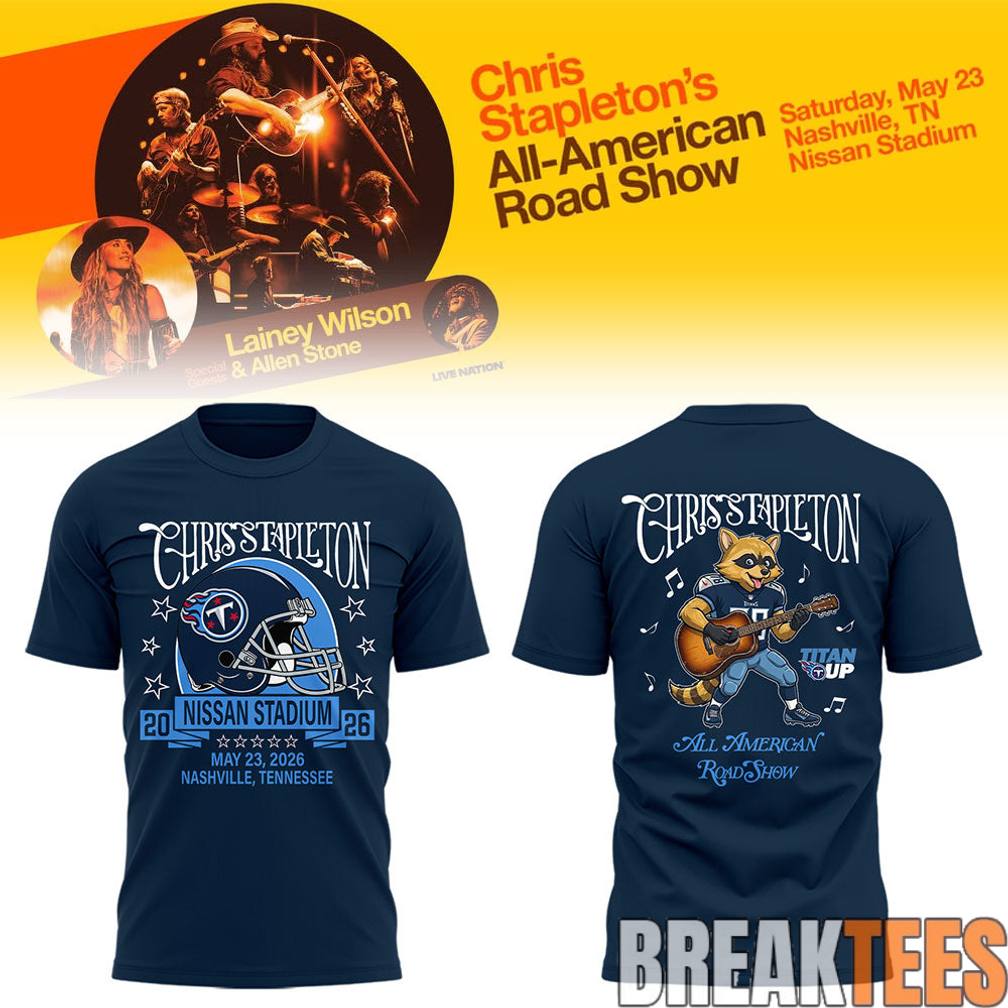 Chris Stapleton "All-American Road Show" At Nissan - Adult & Kids T-Shirts, Sweatshirts & Hoodies apparel design preview 1