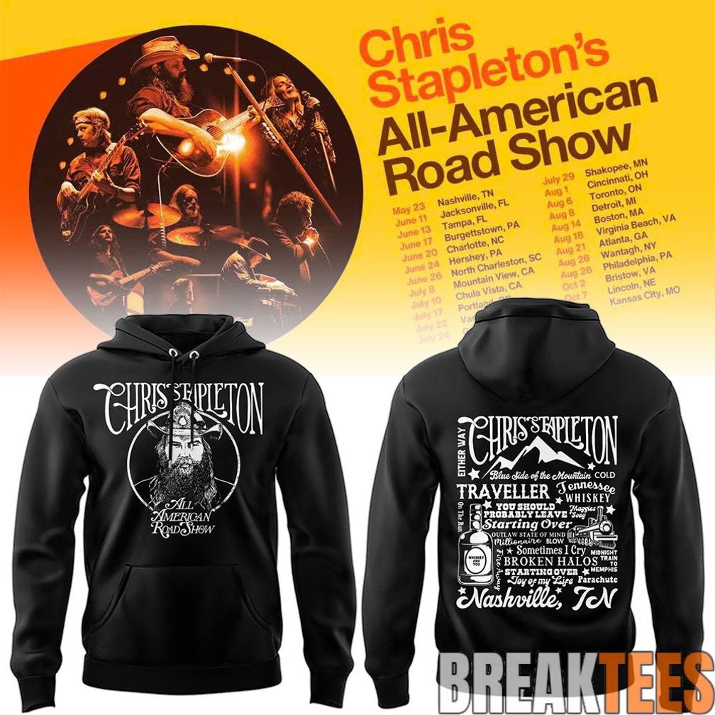 Chris Stapleton "All-American Road Show" - Adult & Kids T-Shirts, Sweatshirts & Hoodies apparel design preview 1
