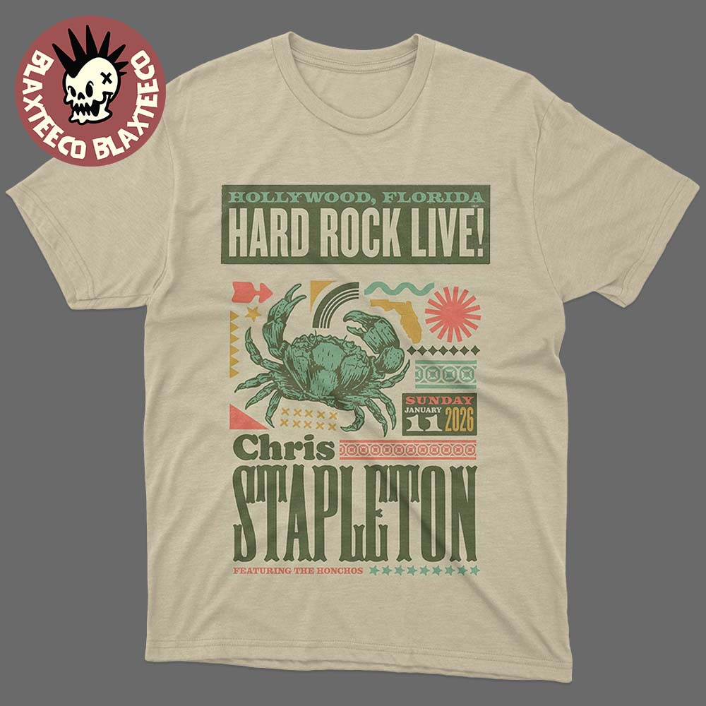 Chris Stapleton Hard Rock Live 2026 Night 2 Event - Adult & Kids T-Shirts, Sweatshirts & Hoodies apparel design preview 1