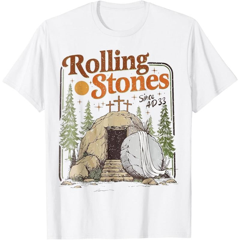 Christian Easter Stone Was Rolled Away He Is Alive - Adult & Kids T-Shirts, Sweatshirts & Hoodies apparel design preview 1