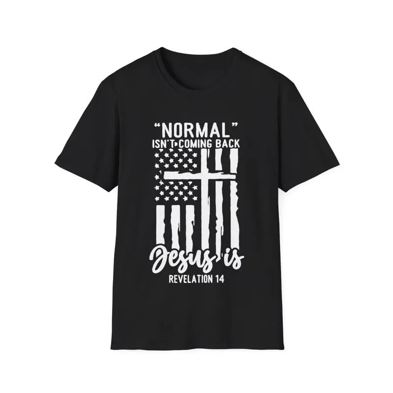 Christian Normal Isn'T Coming Back Jesus Is - Adult & Kids T-Shirts, Sweatshirts & Hoodies apparel design preview 1