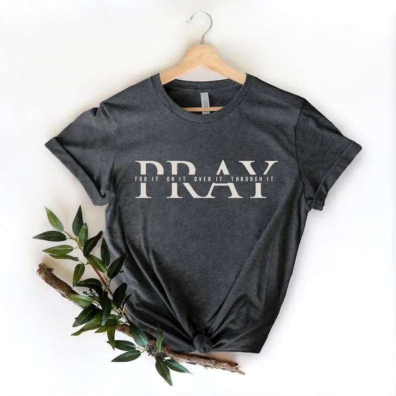 Christian Pray Bible Prayer Praying Jesus Church Shir - Adult & Kids T-Shirts, Sweatshirts & Hoodies apparel design preview 1