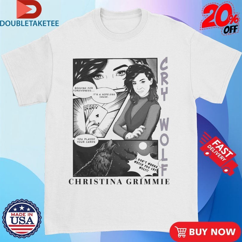 Christina Grimmie Cry Wolf Comic - Adult & Kids T-Shirts, Sweatshirts & Hoodies apparel design preview 1