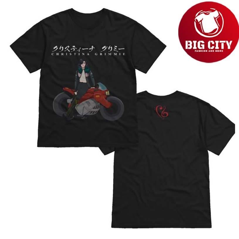Christina Grimmie Motorcycle Two Sided - Adult & Kids T-Shirts, Sweatshirts & Hoodies apparel design preview 1