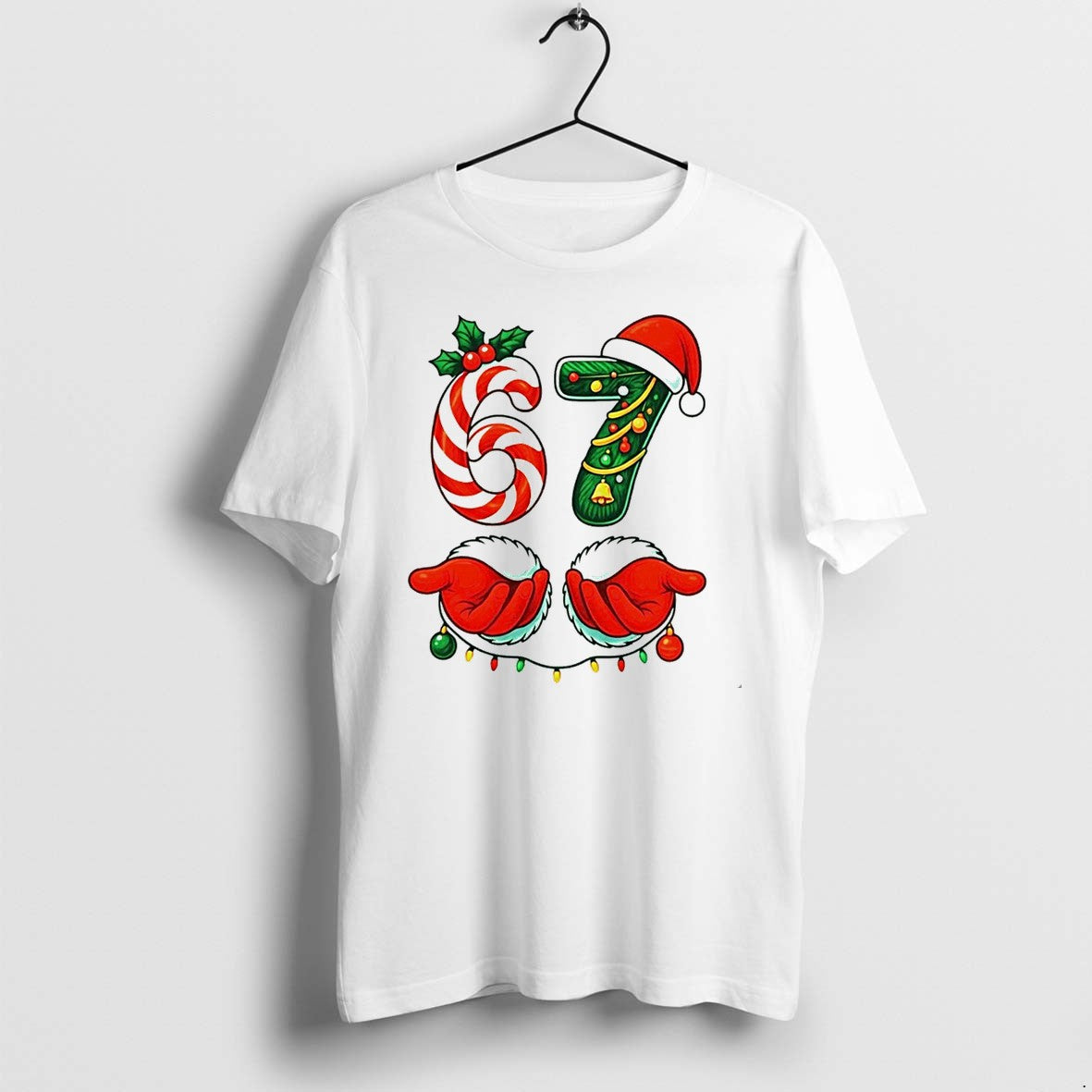 Christmas 6 7 Meme Festive Gen Alpha Slang Sweater - Adult & Kids T-Shirts, Sweatshirts & Hoodies apparel design preview 1