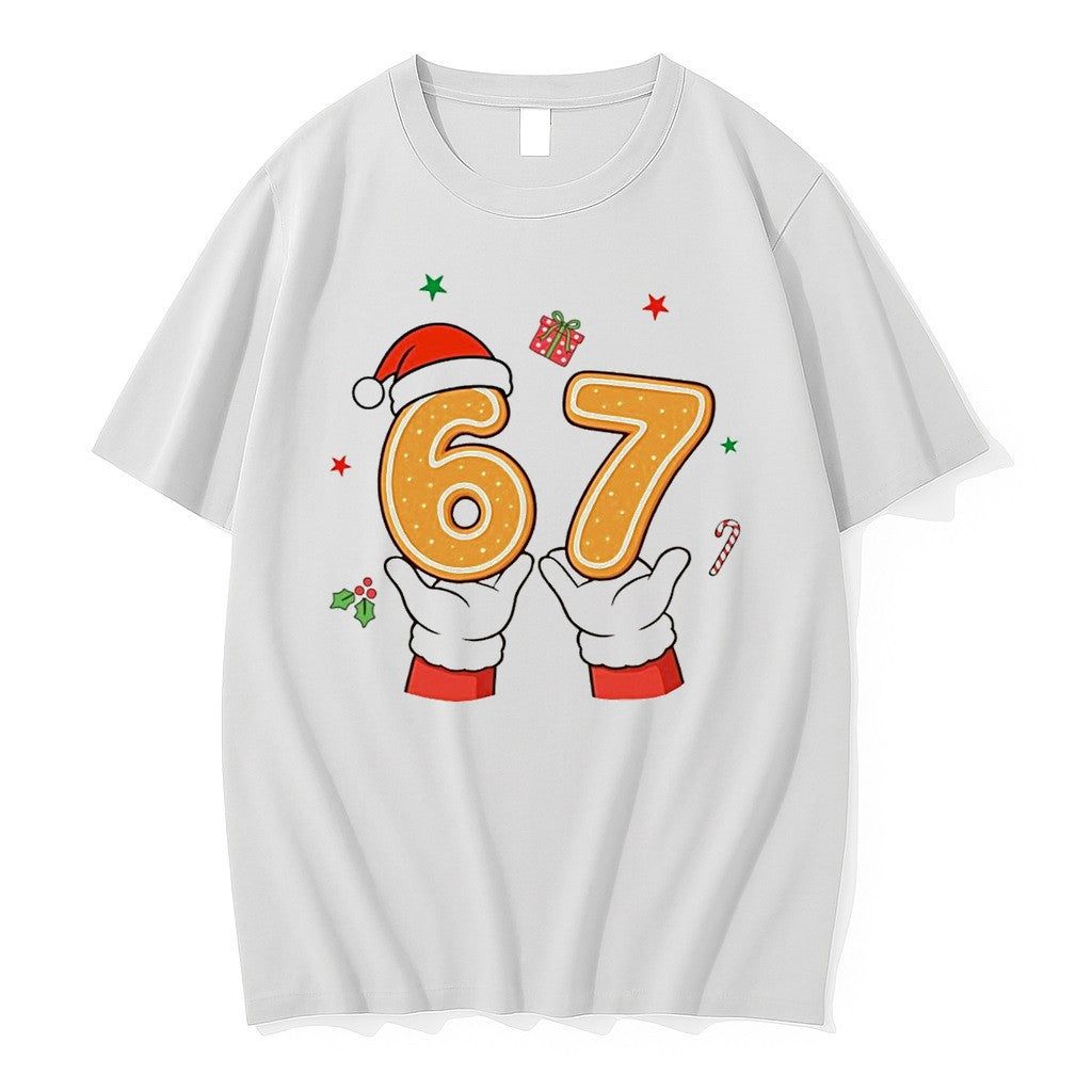 Christmas 67 Six Seven Cookies Santa Sweater Jpg - Adult & Kids T-Shirts, Sweatshirts & Hoodies apparel design preview 1