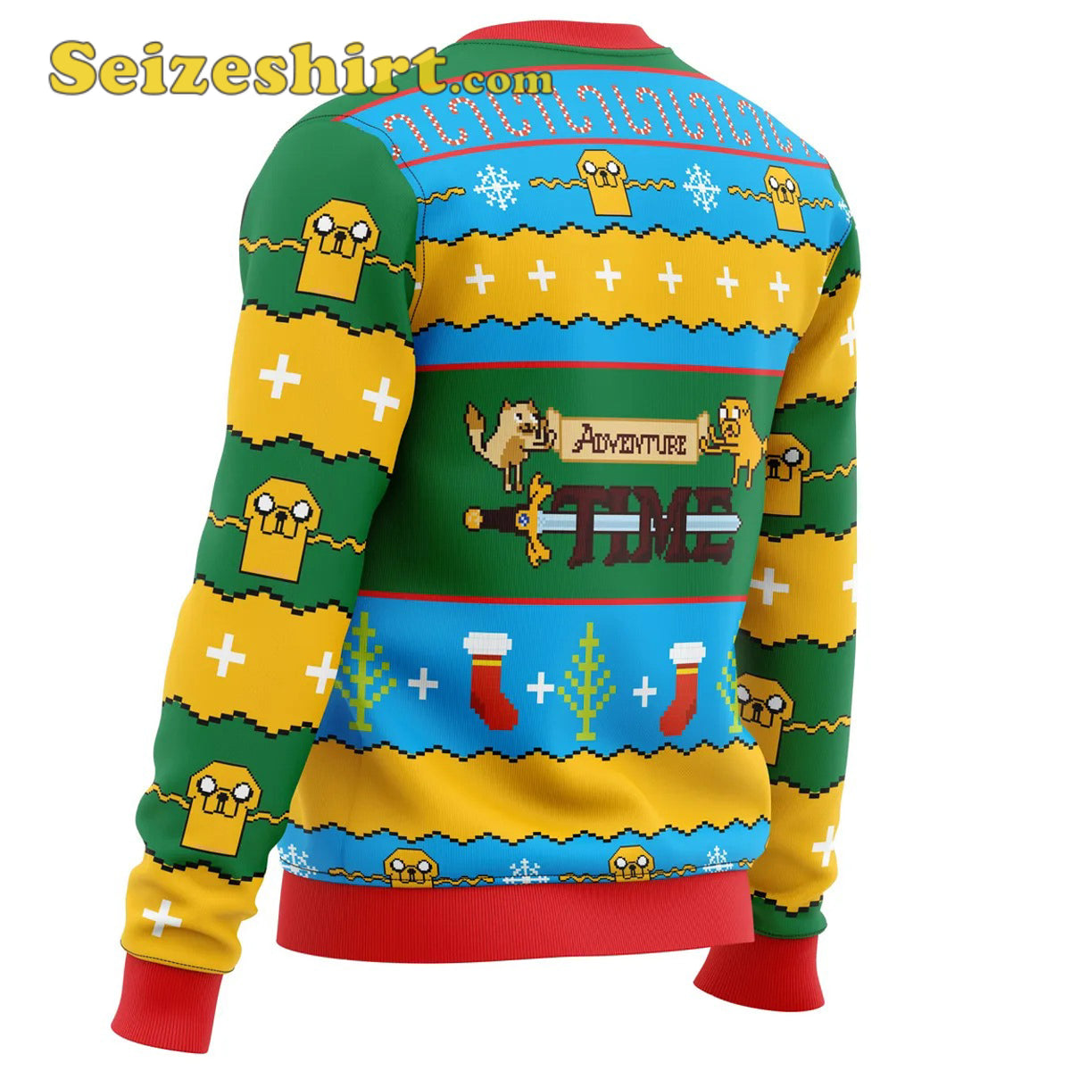 Christmas Adventure Time Ugly Graphic Ugly Christmas Sweater - Holiday Gift product image 3