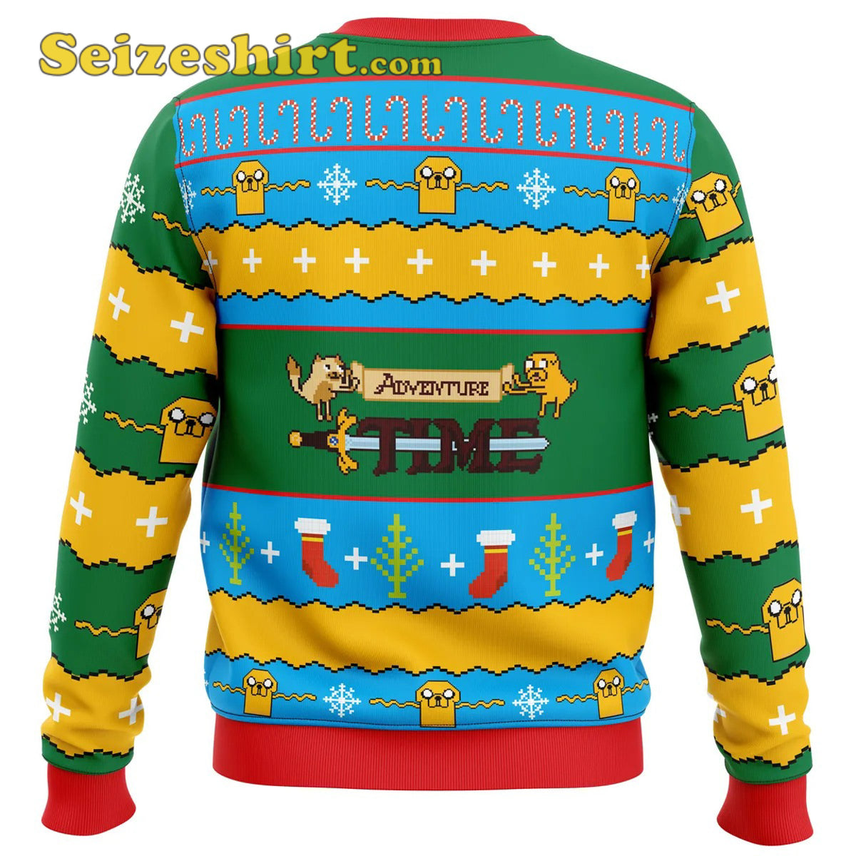 Christmas Adventure Time Ugly Graphic Ugly Christmas Sweater - Holiday Gift product image 4