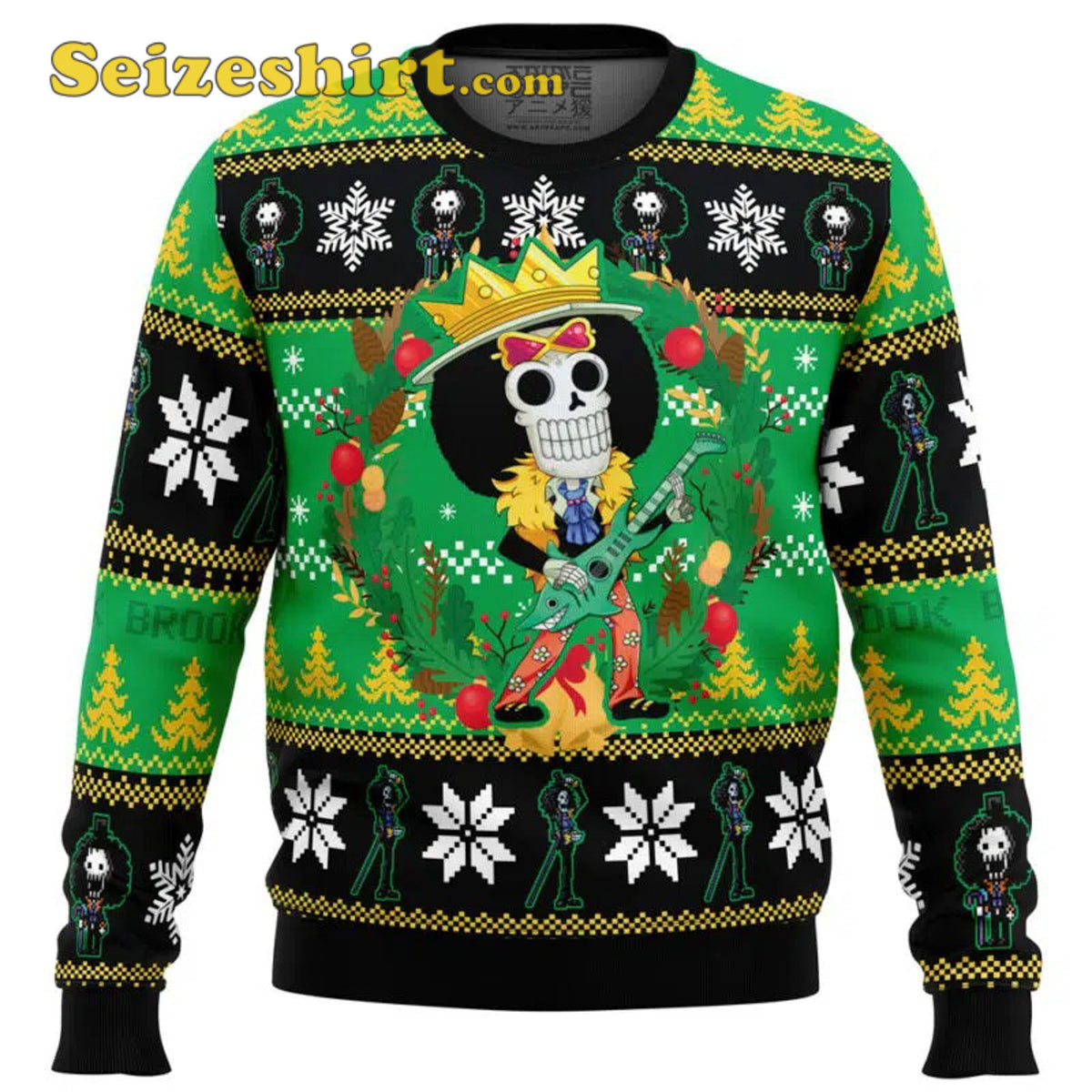 Christmas Brook One Piece , Men’s V Neck Ugly Christmas Sweater - Holiday Gift product image