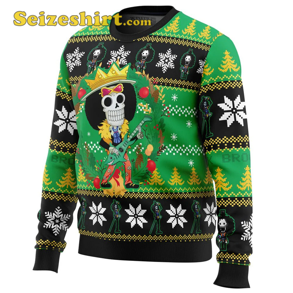 Christmas Brook One Piece , Men’s V Neck Ugly Christmas Sweater - Holiday Gift product image 2