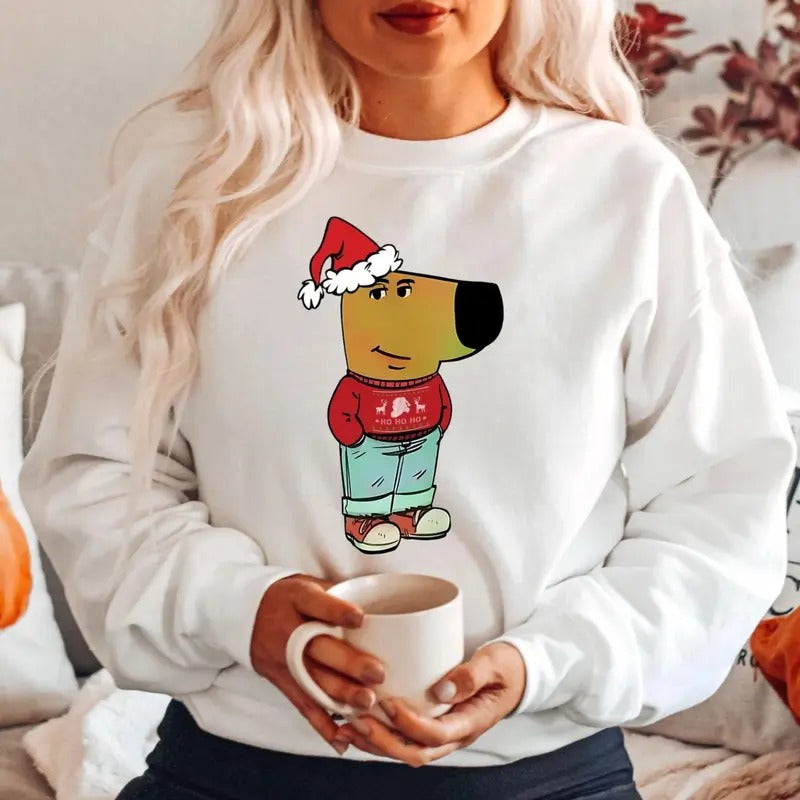 Chilling Chill Guy Social Media Meme Dog Funny - Adult & Kids T-Shirts, Sweatshirts & Hoodies apparel design preview 1