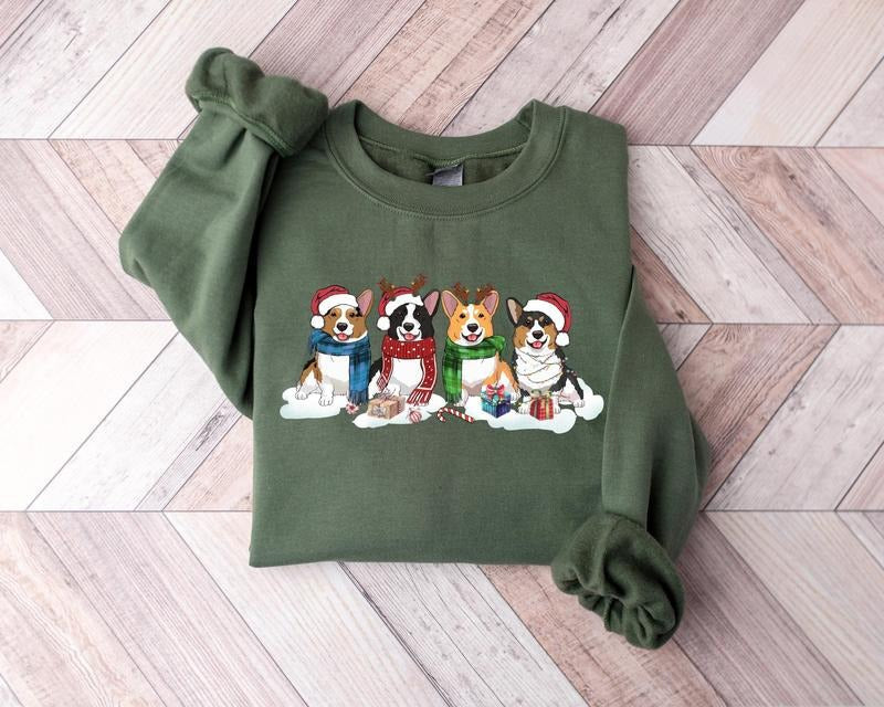 Corgi Dog Owner Mom Xmas - Adult & Kids T-Shirts, Sweatshirts & Hoodies apparel design preview 1