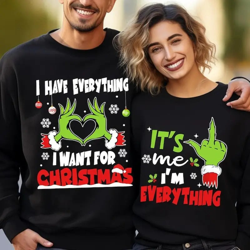Couple Merry Matching Funny Couples - Adult & Kids T-Shirts, Sweatshirts & Hoodies apparel design preview 1