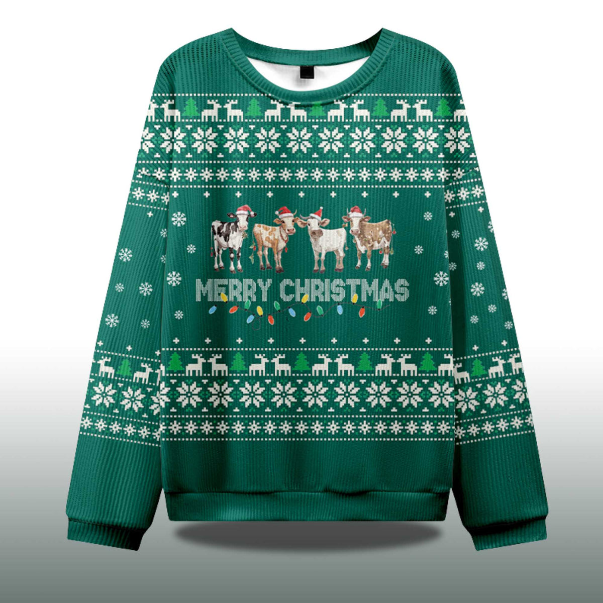 Christmas Cow Ugly Christmas Sweater - Holiday Gift product image 4