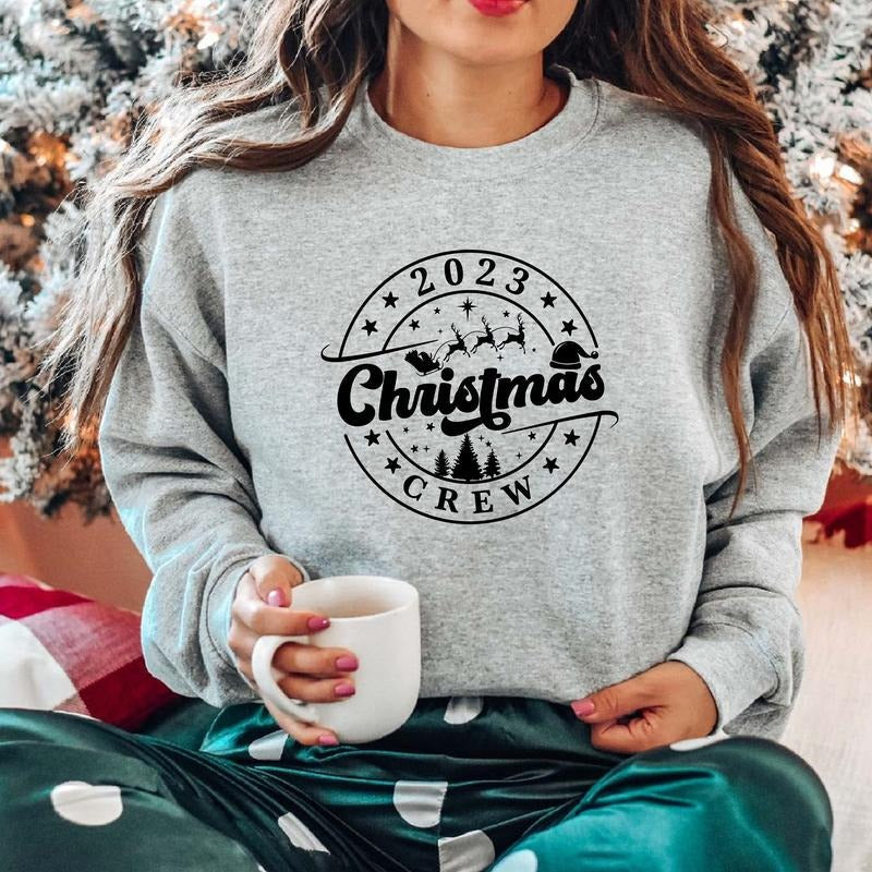 Crew 2023 Matching Cousin Family X Mas Party - Adult & Kids T-Shirts, Sweatshirts & Hoodies apparel design preview 1