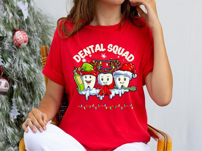 Dental Squad Funny Tooth Crew Dentist Student - Adult & Kids T-Shirts, Sweatshirts & Hoodies apparel design preview 1