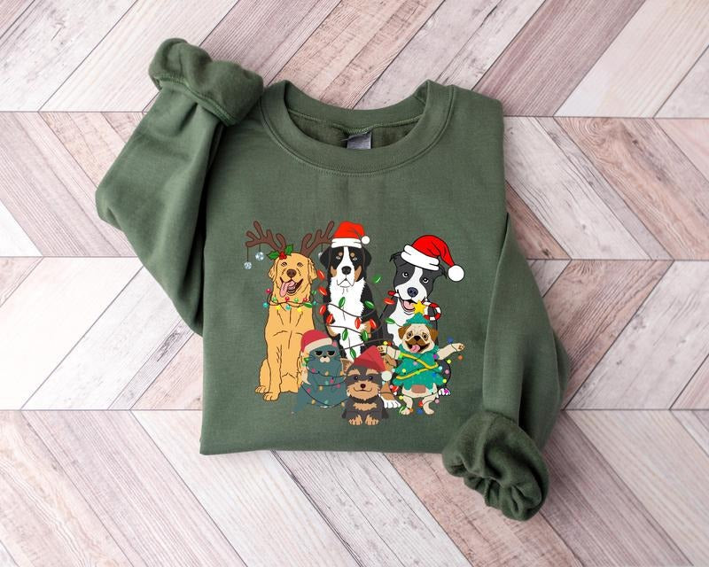 Dogs Merry Funny Family Dog - Adult & Kids T-Shirts, Sweatshirts & Hoodies apparel design preview 1