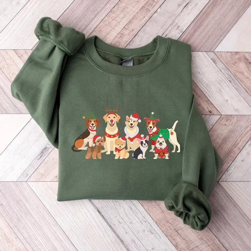 Dogs Merry Dog Puppies - Adult & Kids T-Shirts, Sweatshirts & Hoodies apparel design preview 1