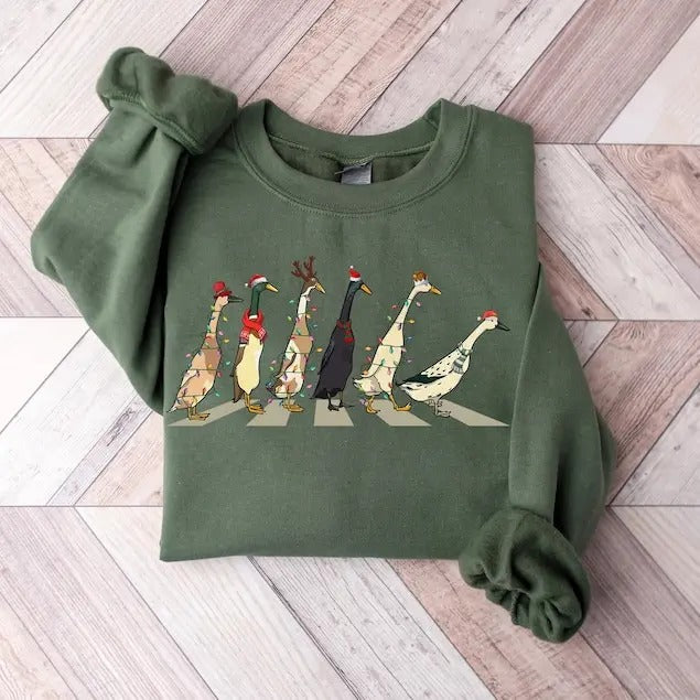 Ducks Duck Funny Animals Farm Lover Comfort Cotton - Adult & Kids T-Shirts, Sweatshirts & Hoodies apparel design preview 1