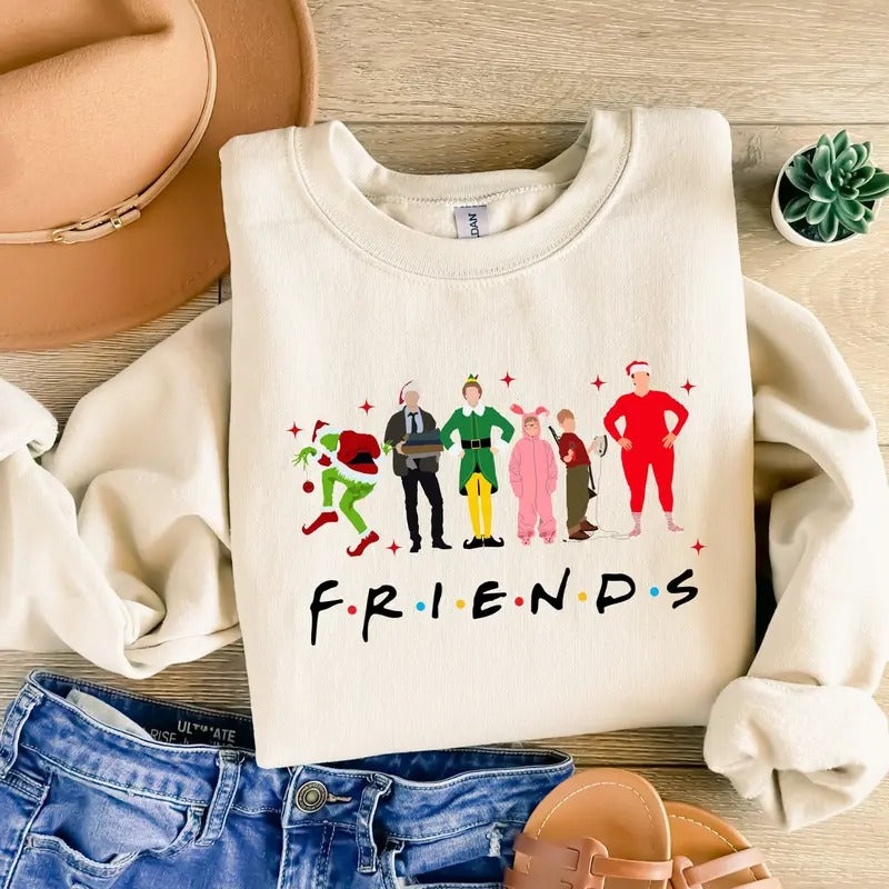 Friends Movie Funny Party 90'S Elf - Adult & Kids T-Shirts, Sweatshirts & Hoodies apparel design preview 1