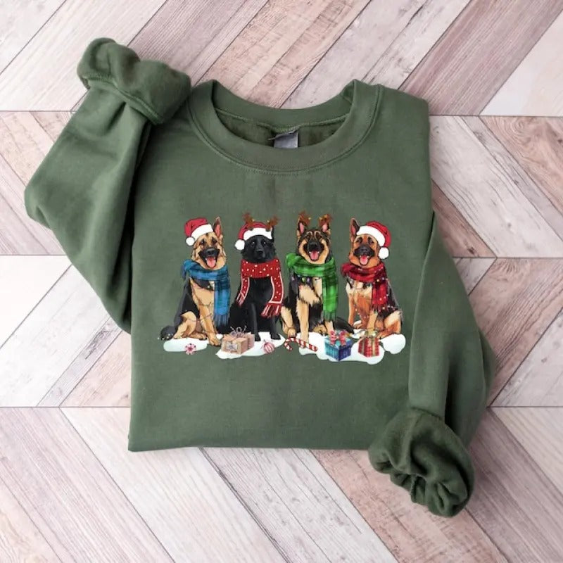 German Shepherd Dog Mom Lover - Adult & Kids T-Shirts, Sweatshirts & Hoodies apparel design preview 1