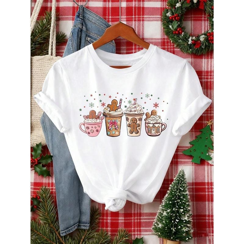Gingerbread Coffee Round Neck Loose - Adult & Kids T-Shirts, Sweatshirts & Hoodies apparel design preview 1