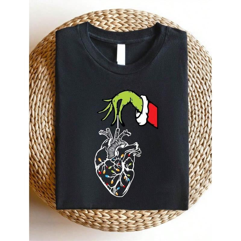 Heart Anatomy Lights Cardiology Nurse Funny ICU Crew - Adult & Kids T-Shirts, Sweatshirts & Hoodies apparel design preview 1