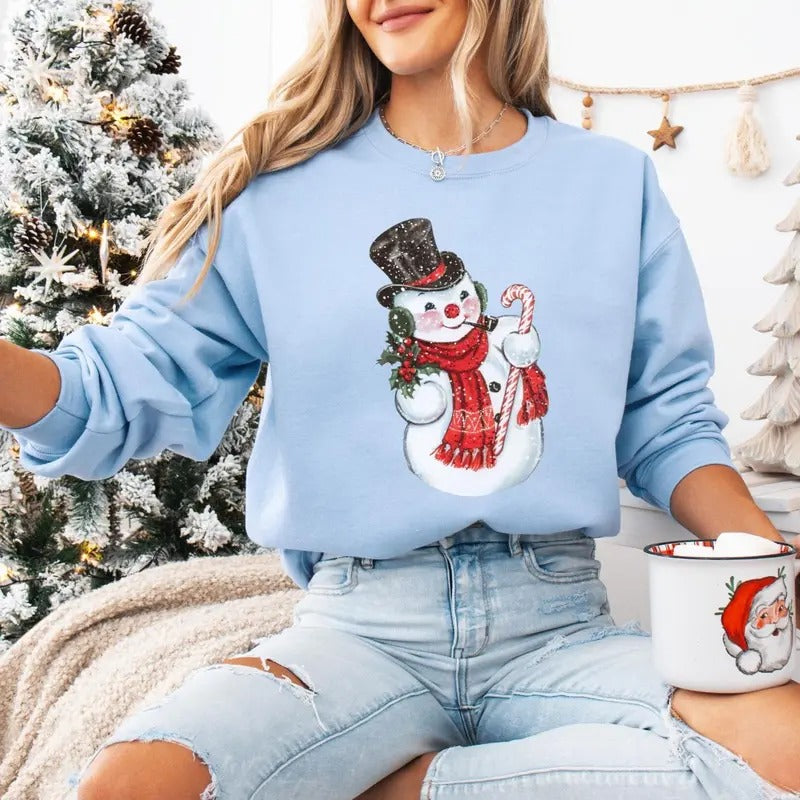 Snowman Retro - Adult & Kids T-Shirts, Sweatshirts & Hoodies apparel design preview 1