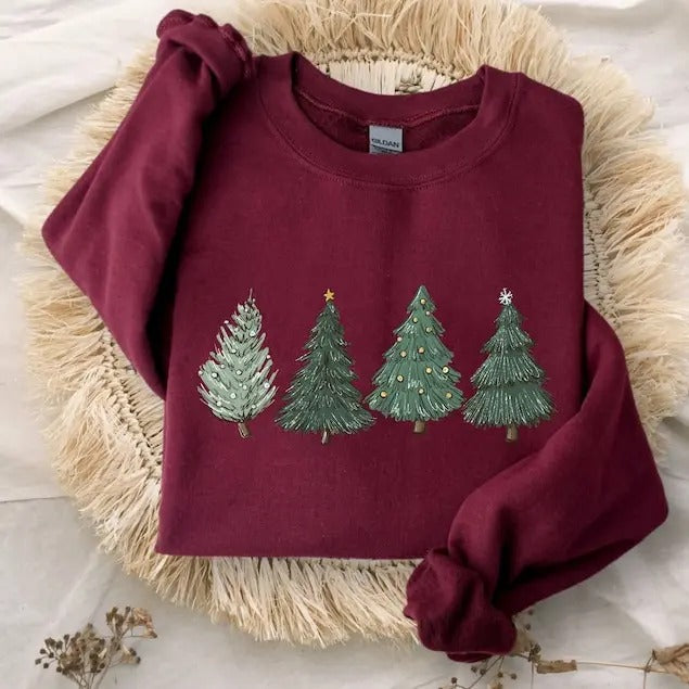 Tree Winter Matching - Adult & Kids T-Shirts, Sweatshirts & Hoodies apparel design preview 1