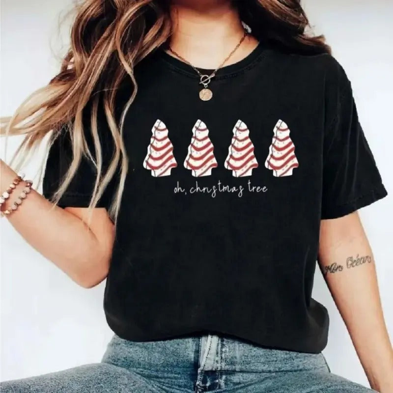 Tree Print Round Neck Casual Short Sleeve Crew Daily - Adult & Kids T-Shirts, Sweatshirts & Hoodies apparel design preview 1