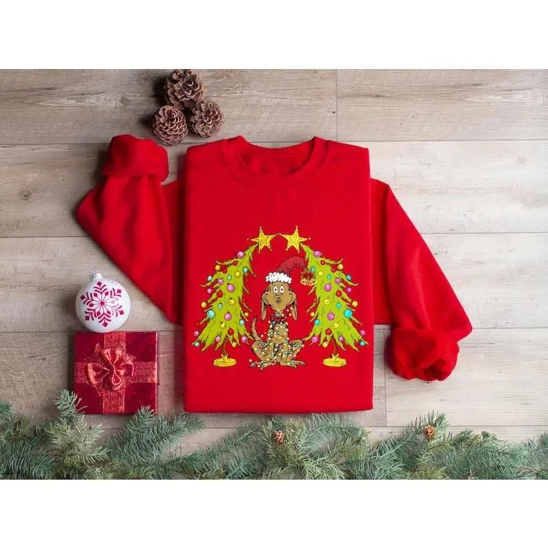 Tree Dog Max Whoooooville Whiiiiimsical Green Star - Adult & Kids T-Shirts, Sweatshirts & Hoodies apparel design preview 1