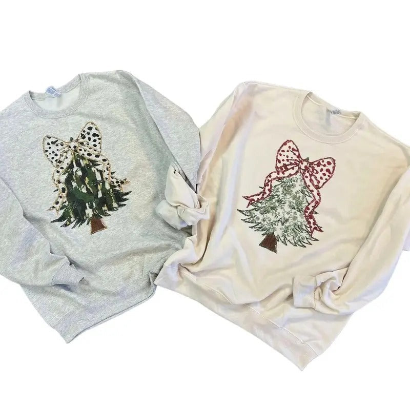 Tree Coquette Bow Dalmation Print Vintage - Adult & Kids T-Shirts, Sweatshirts & Hoodies apparel design preview 1