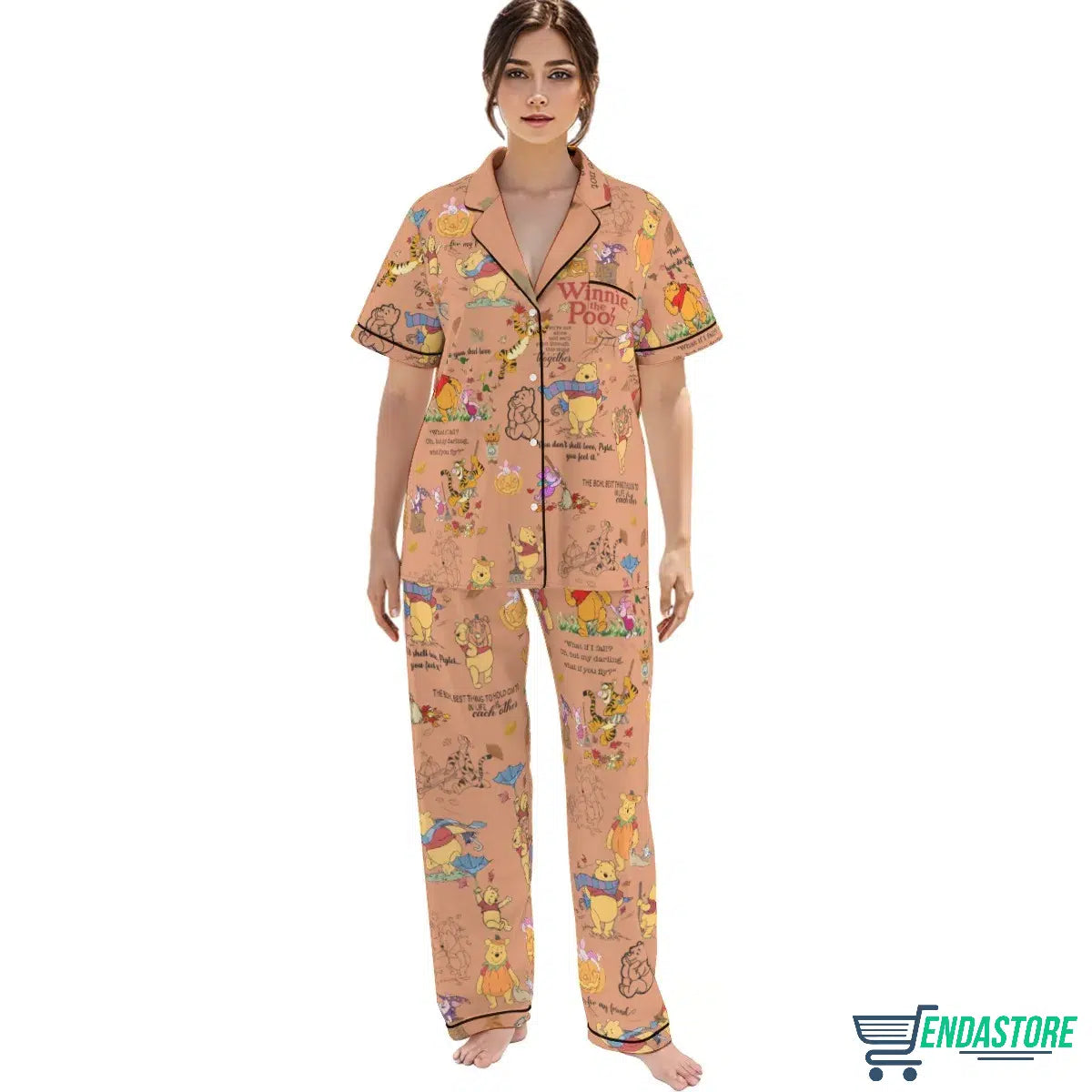 Christmas Winnie The Pooh Pajamas Set 3D Christmas Sweater - Holiday Gift product image 2